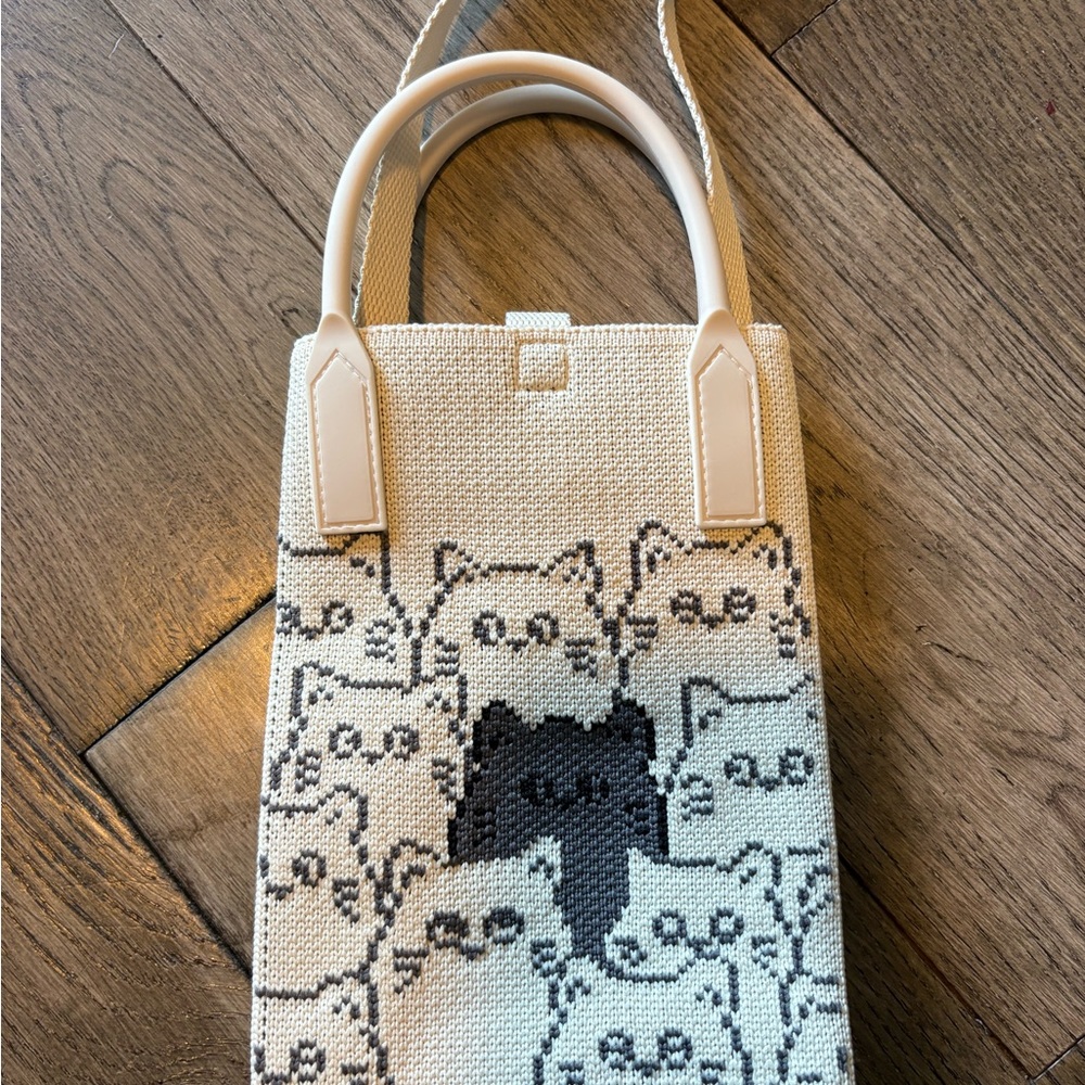 Chic Cat Patterned Mini Bag - image 2